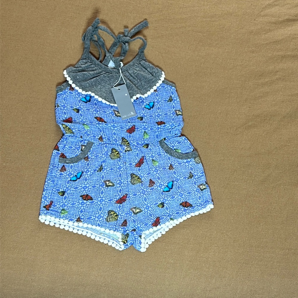 NWT Miki Miette Nordstrom Girl Butterfly Romper